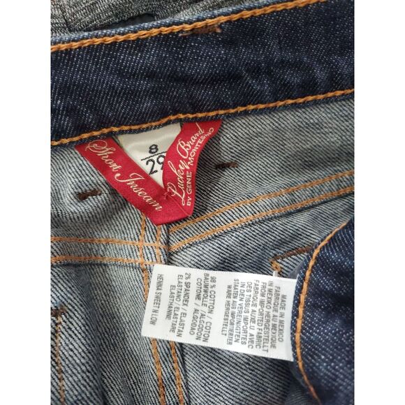 Lucky Jeans Womens 8/29 Dark Wash Short Inseam Mid Rise Bootcut Denim Bottoms - Picture 5 of 6